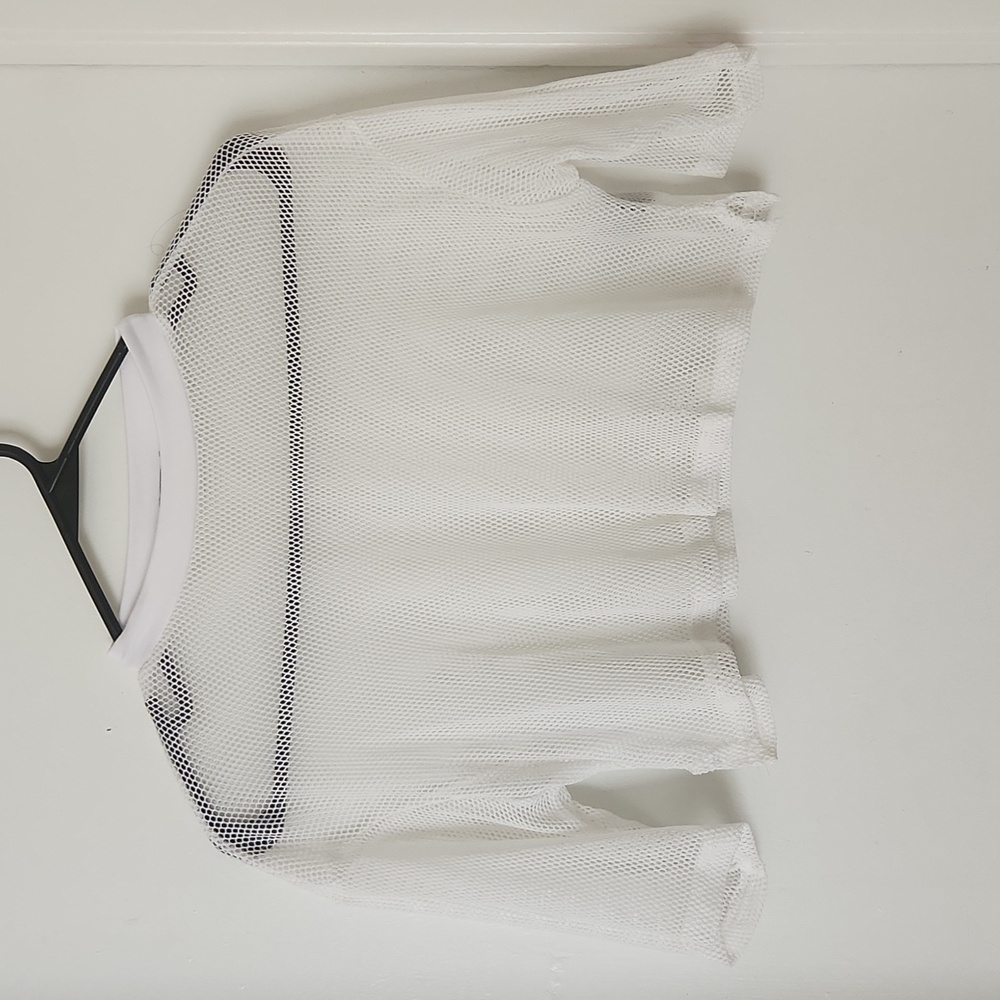 Fashionnova Fishnet Crop Top